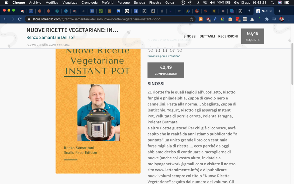 Nuove Ricette Vegetariane: Instant Pot 1
